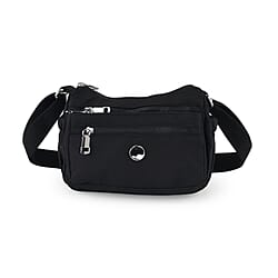 Multi Pocket Sling Crossbody Travel Messenger Shoulder Bag - Blue
