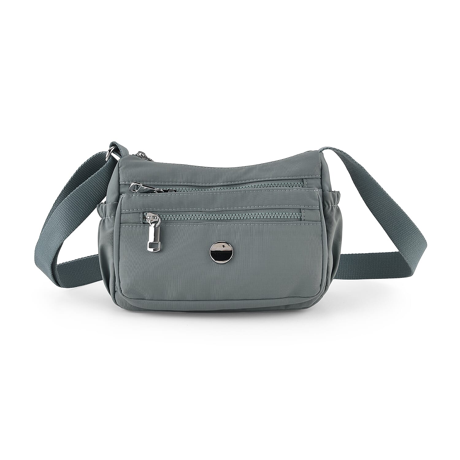 Multi Pocket Sling Crossbody Travel Messenger Shoulder Bag - Blue