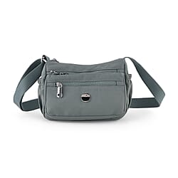 Multi Pocket Sling Crossbody Travel Messenger Shoulder Bag - Blue
