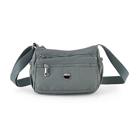 Multi Pocket Sling Crossbody Travel Messenger Shoulder Bag - Blue