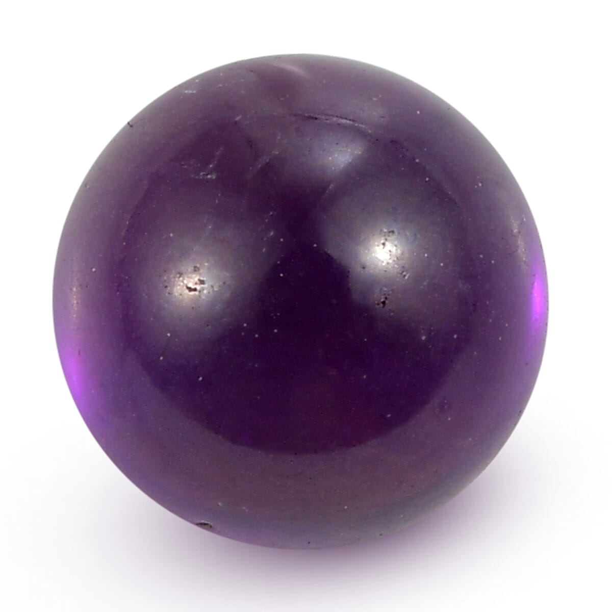 African Amethyst Round 6 mm Gemstone, 0.98 Ct