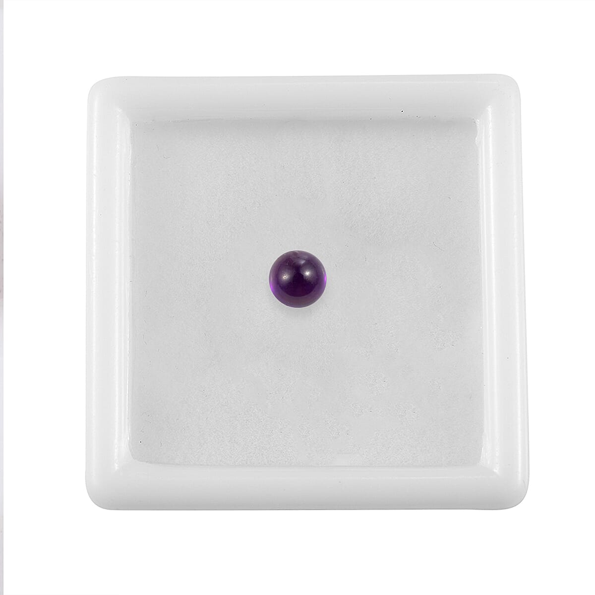 African Amethyst Round 6 mm Gemstone, 0.98 Ct