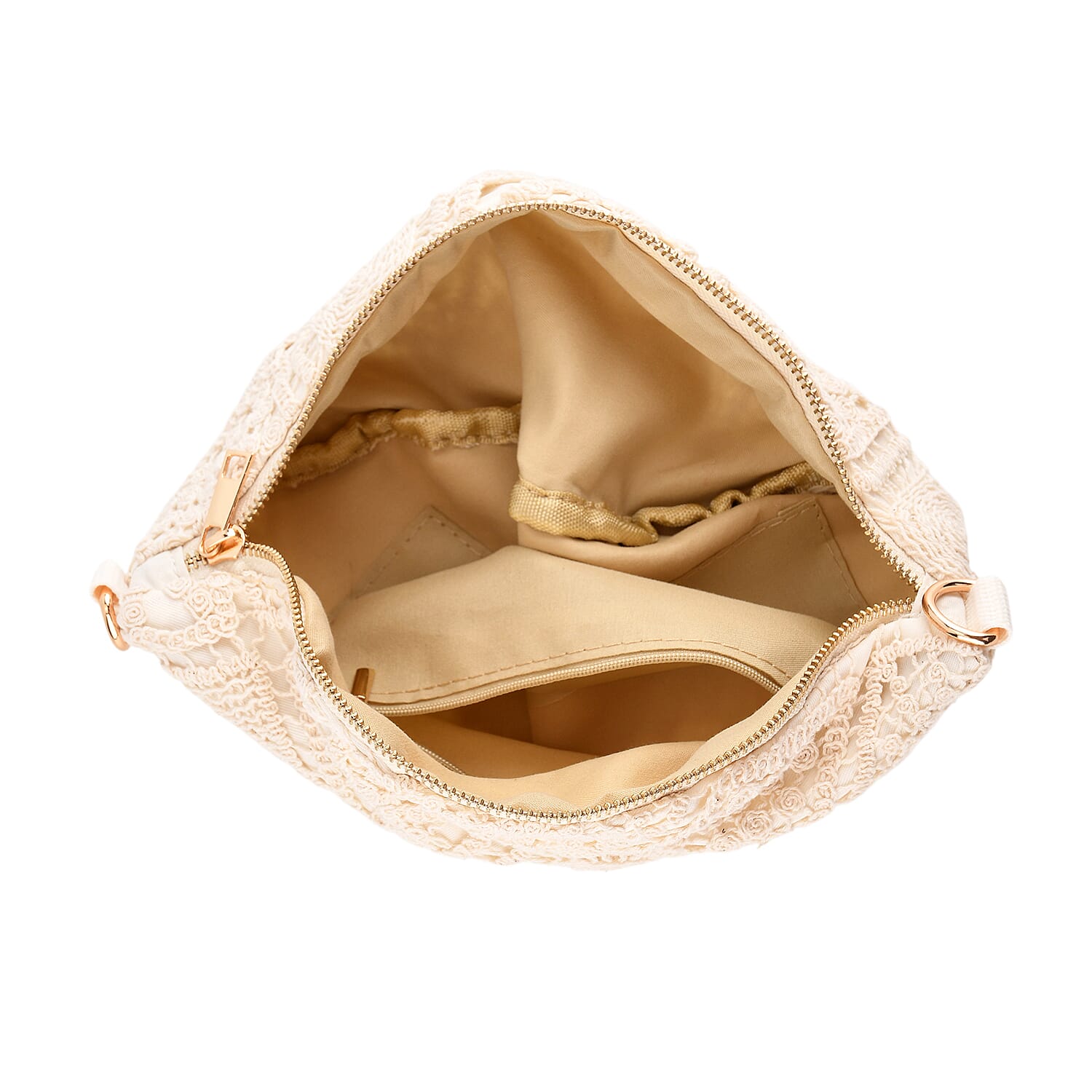 Crossbody Bag (Size - One Size) - Beige - White