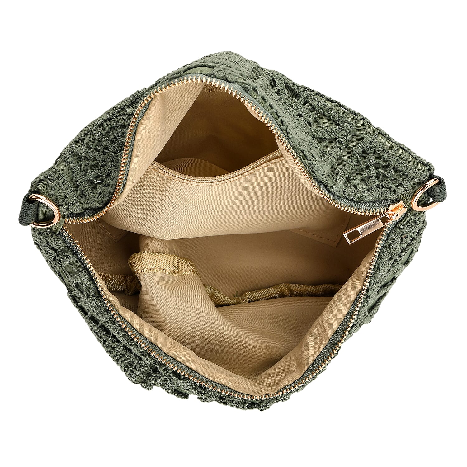Crossbody Bag (Size - One Size) - Green - White