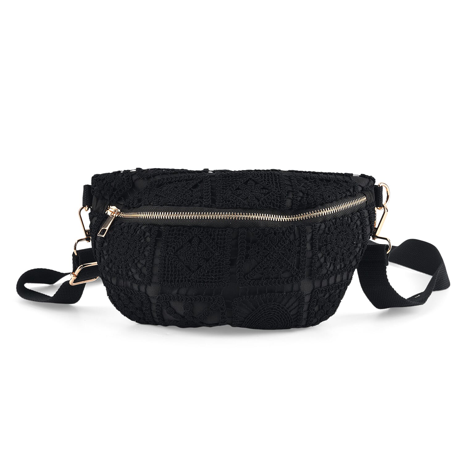 Crossbody Bag (Size - One Size) - Black - White