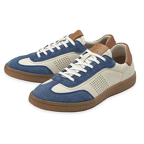 Lotus Frapporta Women Leather Retro Style Lace-Up Casual Shoes (Size 5) - Blue Multi