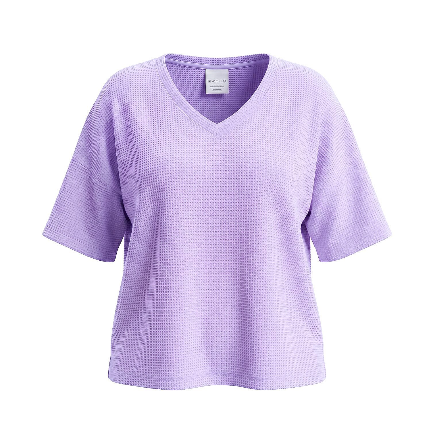 Ladies V-Neck Batwing Top (One Size) - Lilac