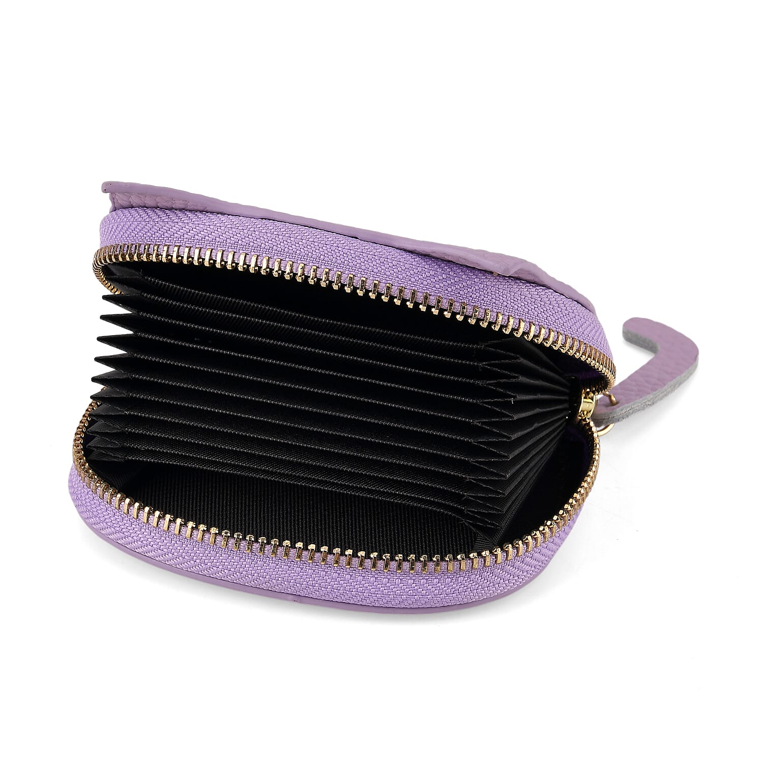 Leather Patterned Wallet (Size 10x9x2 ) - Purple