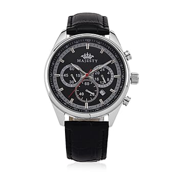 https://tjcuk.sirv.com/Products/85/0/8504846/MAJESTY-Multifunction-VD53-Japan-Quartz-3ATM-WR-Black-Sunshine-Dial-Si_8504846.jpg?w=342&h=342