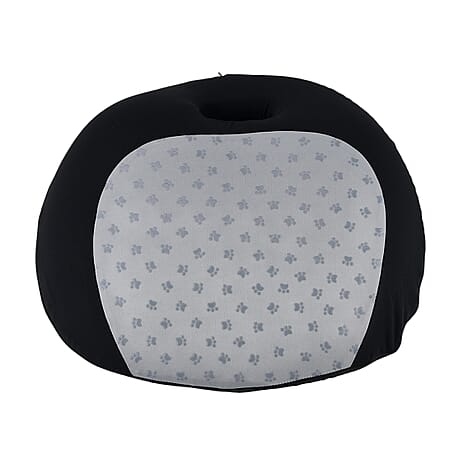 LIVMORE Orthopaedic Memory Foam Seat Cushion with Four-Season Cover (50 x 46 x15cm) - Black