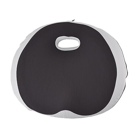 LIVMORE Memory Foam Solid Pillow (Size 50x15 ) - Grey & Black