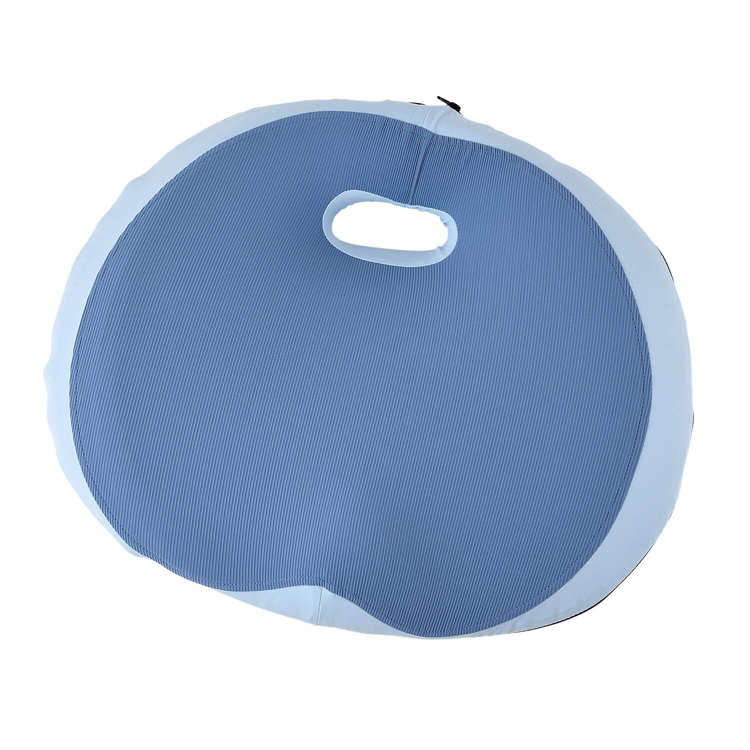 LIVMORE Memory Foam Solid Pillow (Size 50x15 ) - Blue & Black