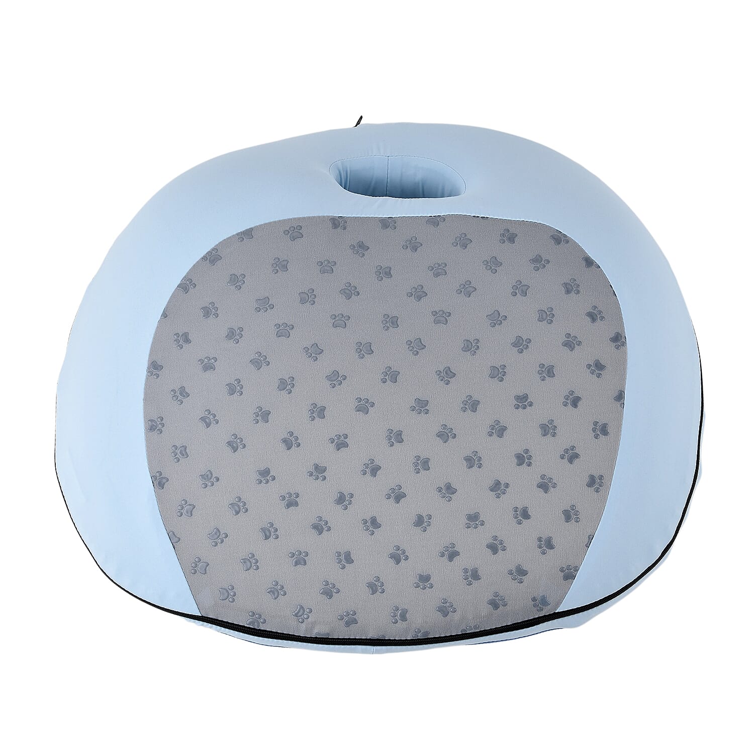 LIVMORE Memory Foam Solid Pillow (Size 50x15 ) - Blue & Black
