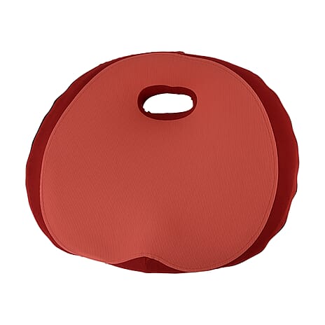 LIVMORE Memory Foam Solid Pillow (Size 50x15 ) - Red & Black