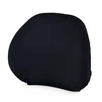 LIVMORE Orthopaedic Memory Foam Lumbar Support Cushion with Four-Season Cover (Size 40x11cm) - Black
