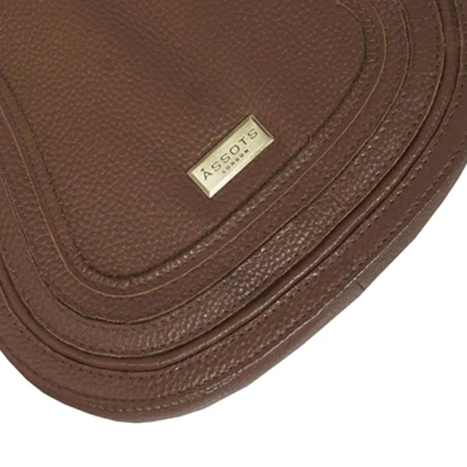 Assots 'Carmel' Limited Edition Soft Pebble Genuine Leather Crossbody Bag - Tan