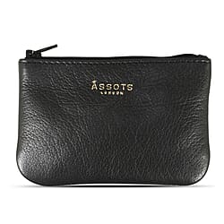 Assots 'Poppy' Handcrafted Genuine Leather Coin Pouch - Yellow