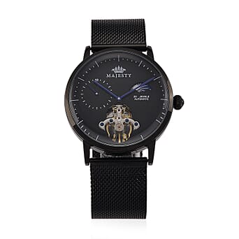 https://tjcuk.sirv.com/Products/85/0/8504982/MAJESTY-Multifunction-LiaoCheng-Automatic-3ATM-WR-Black-Dial-Black-Cas_8504982.jpg?w=342&h=342