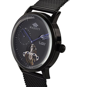 https://tjcuk.sirv.com/Products/85/0/8504982/MAJESTY-Multifunction-LiaoCheng-Automatic-3ATM-WR-Black-Dial-Black-Cas_8504982_3.jpg?w=342&h=342