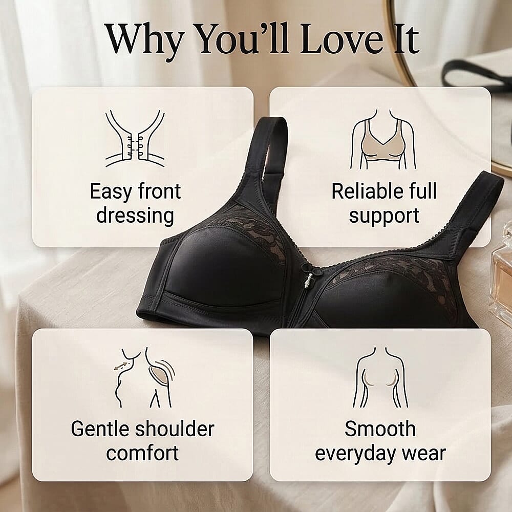 MARLON-Full cup soft Front Fastening Brassiere