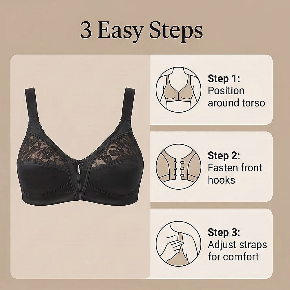 MARLON-Full cup soft Front Fastening Brassiere