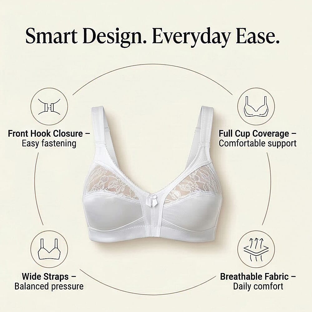 MARLON-Full cup soft Front Fastening Brassiere