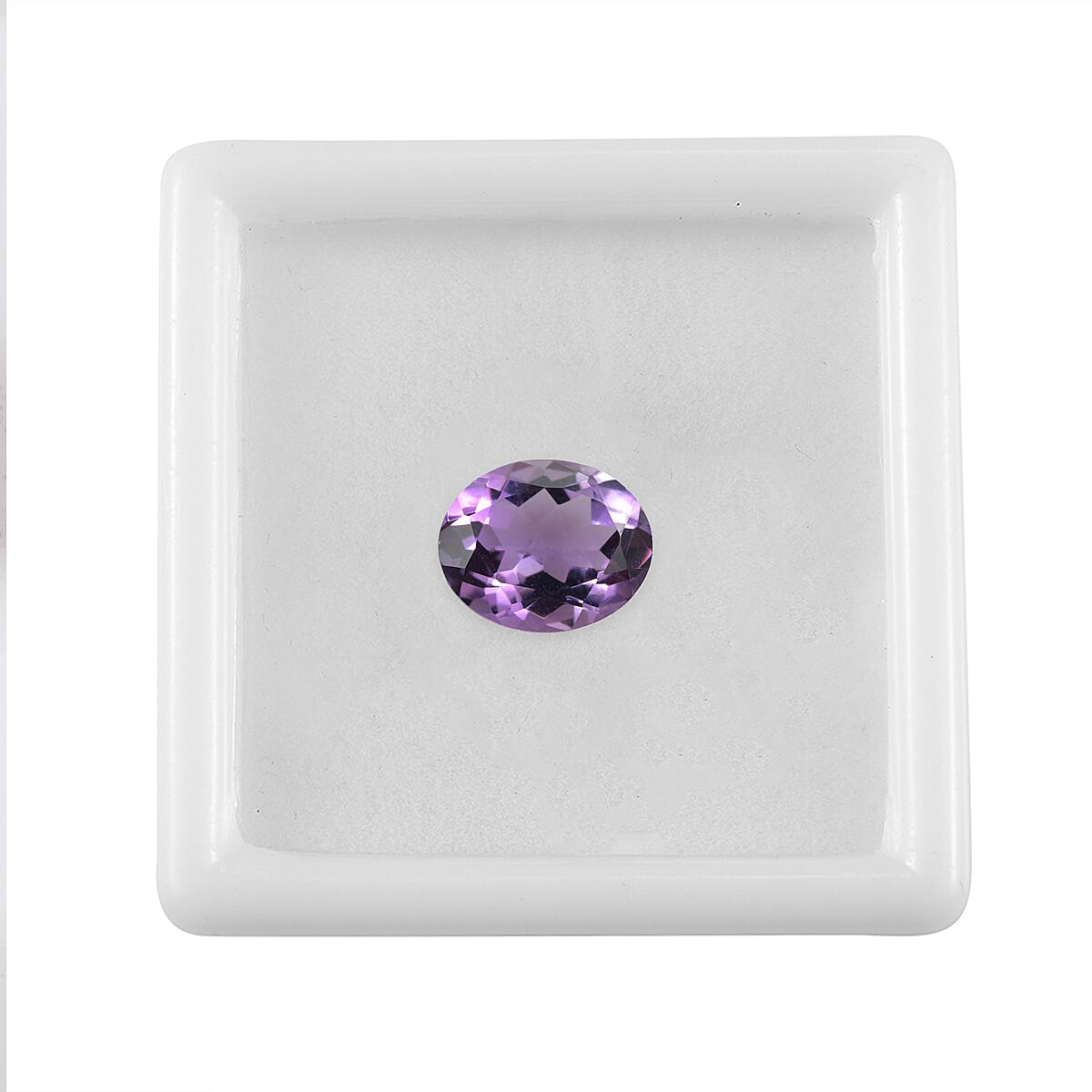 African Amethyst Oval Cut Cut 11X9 mm Gemstone, 3.32 Ct