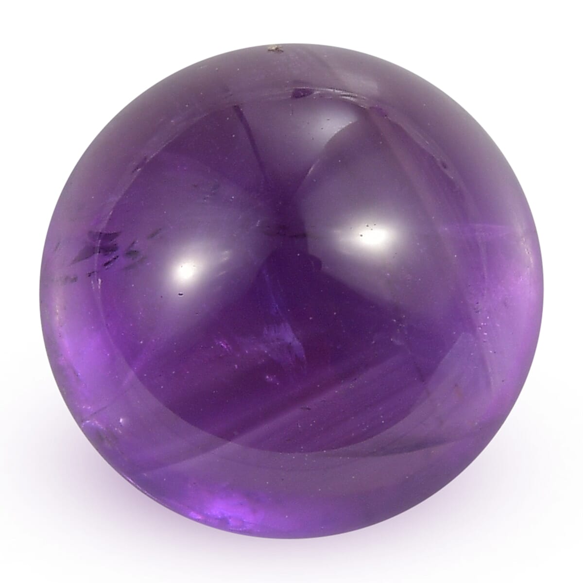 African Amethyst Round 11 mm Gemstone, 5.04 Ct