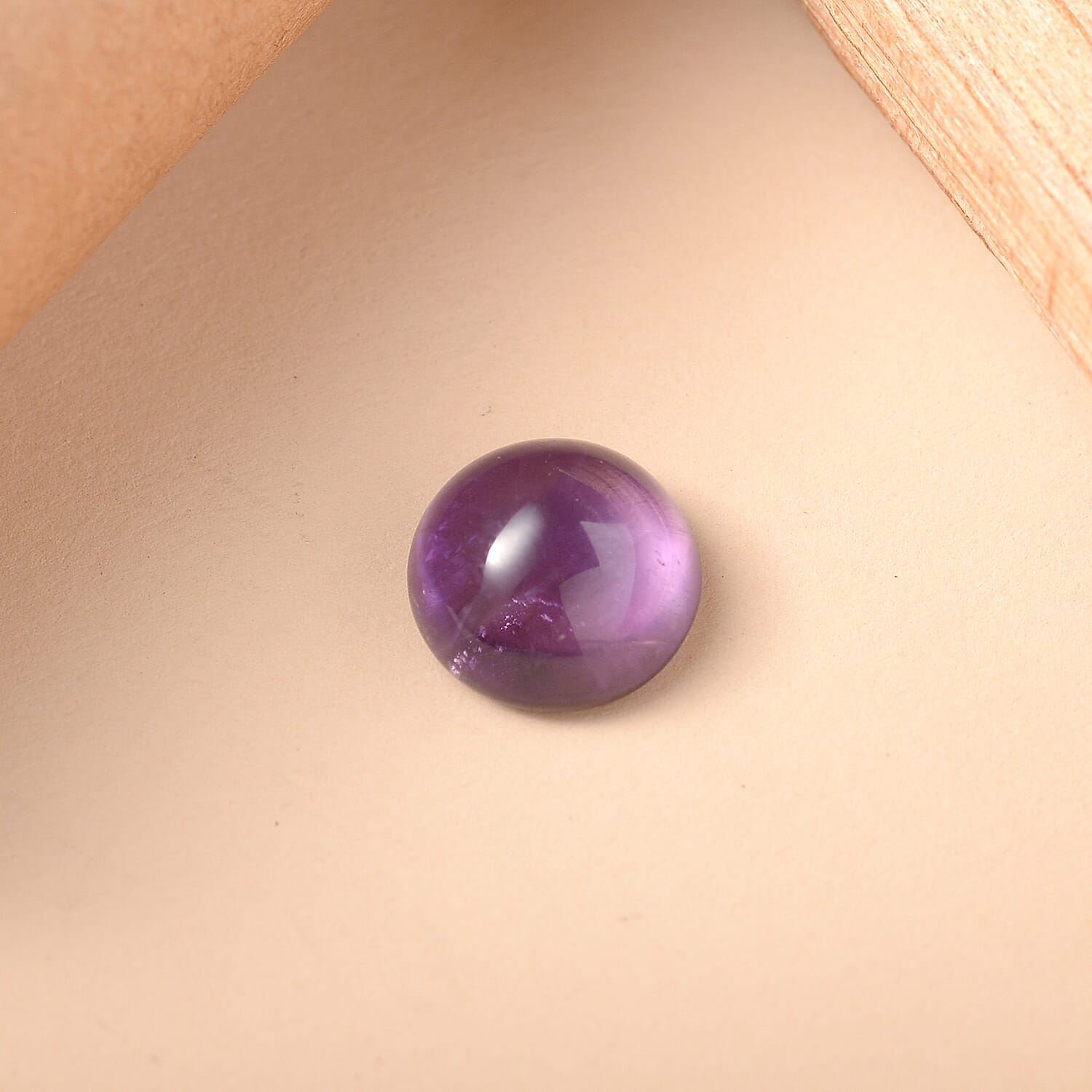 African Amethyst Round 11 mm Gemstone, 5.04 Ct