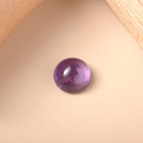 African Amethyst Round 11 mm Gemstone, 5.04 Ct