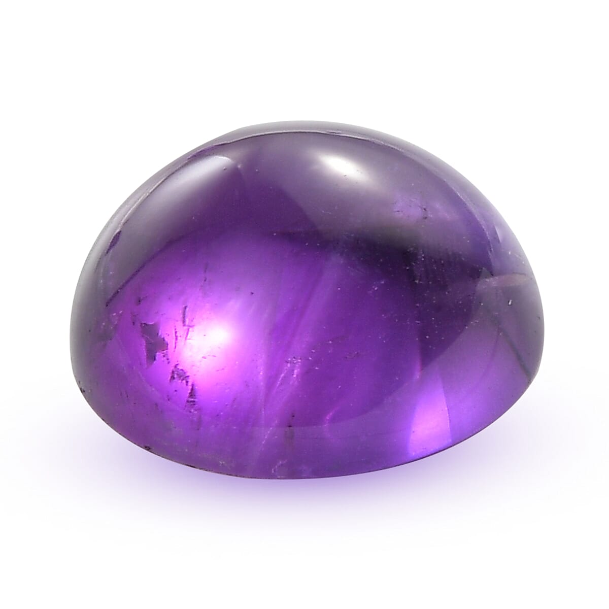 African Amethyst Round 11 mm Gemstone, 5.04 Ct