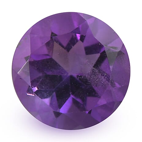 African Amethyst Round 7 mm Gemstone, 1.13 Ct