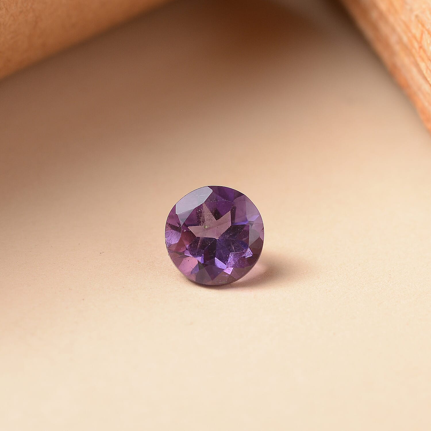 African Amethyst Round 7 mm Gemstone, 1.13 Ct