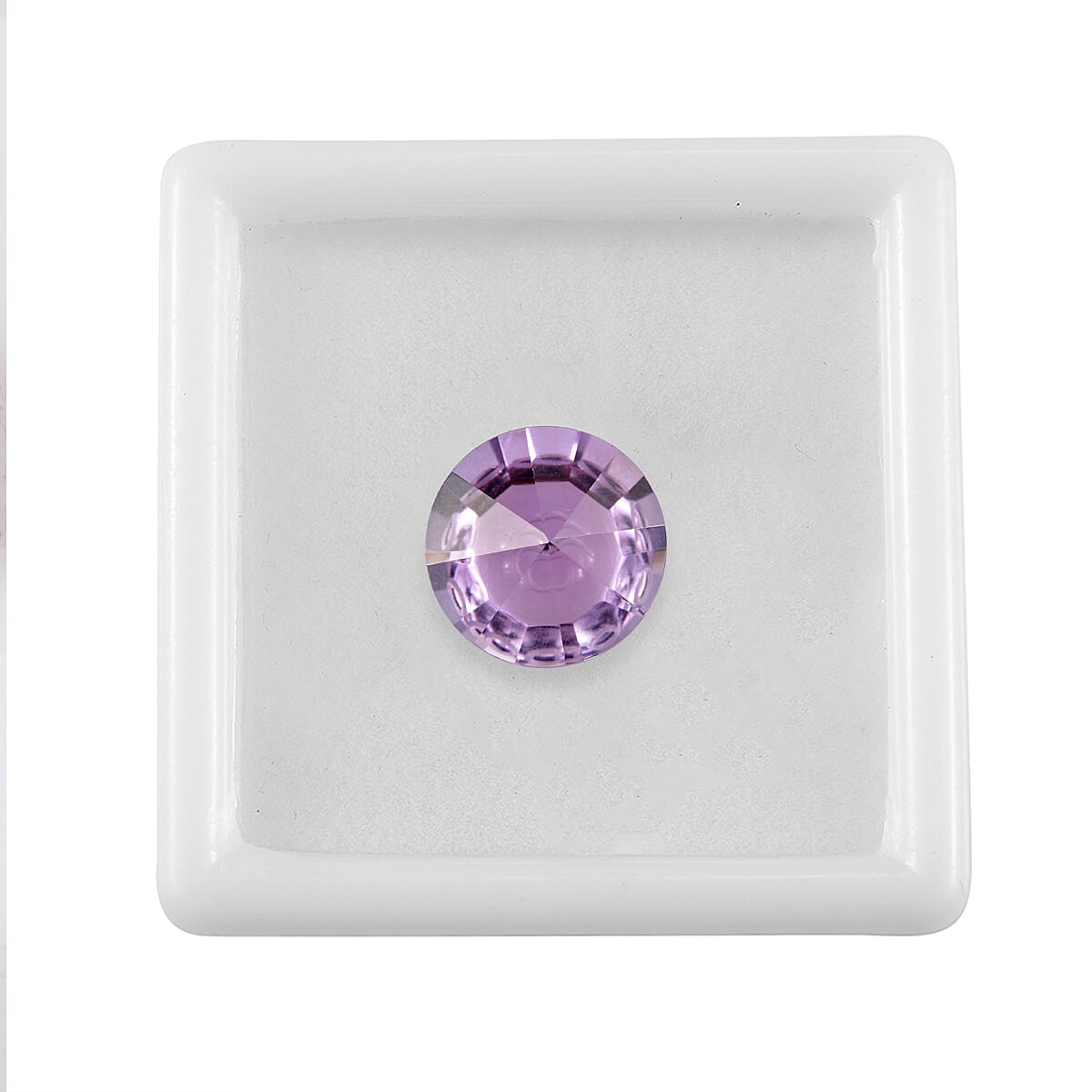 Pink Amethyst Round 12 mm Gemstone, 6.25 Ct