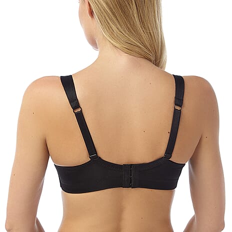 Marlon Full Cup Soft Front Fastening Brassiere (Size 42DD) - Black