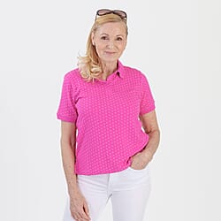 Beaumonde Ladies Polo Collar Short Sleeve Jersey Tee