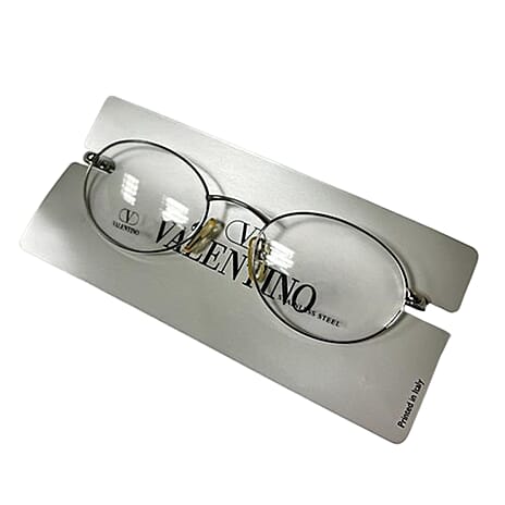 Valentino Gunmetal Oval Readers (Power 3.5)