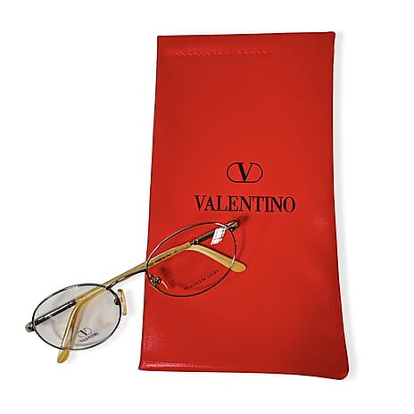 Valentino Gunmetal Oval Readers (Power 3.5)