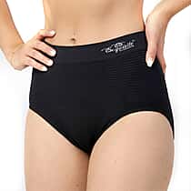 Exquisite Elegance Seamless High Waist Tummy Control Brief (Size M, 12 To 14) - Black
