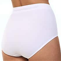 Exquisite Elegance Seamless High Waist Tummy Control Brief (Size L, 14 To 16) - White