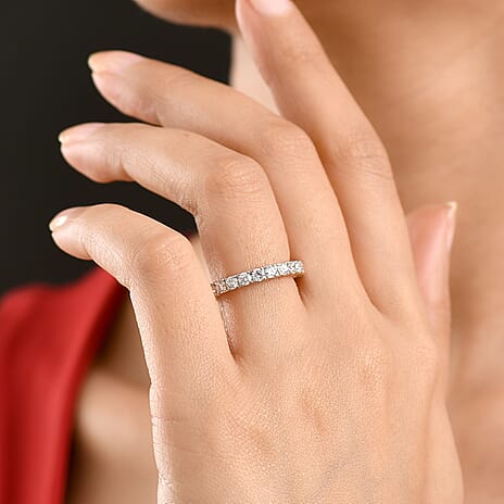Luxuriant 9K Yellow Gold SGL Certified VS-E-F Lab Grown Diamond Band Ring 2.00 Ct.