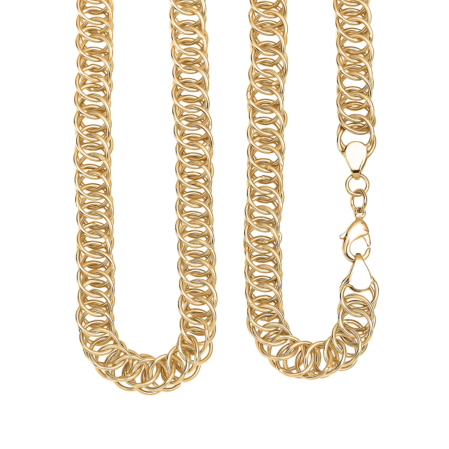 Bronzella Collection - EverTrue Necklace (Size -20) with Lobster Clasp in Yellow Gold Tone