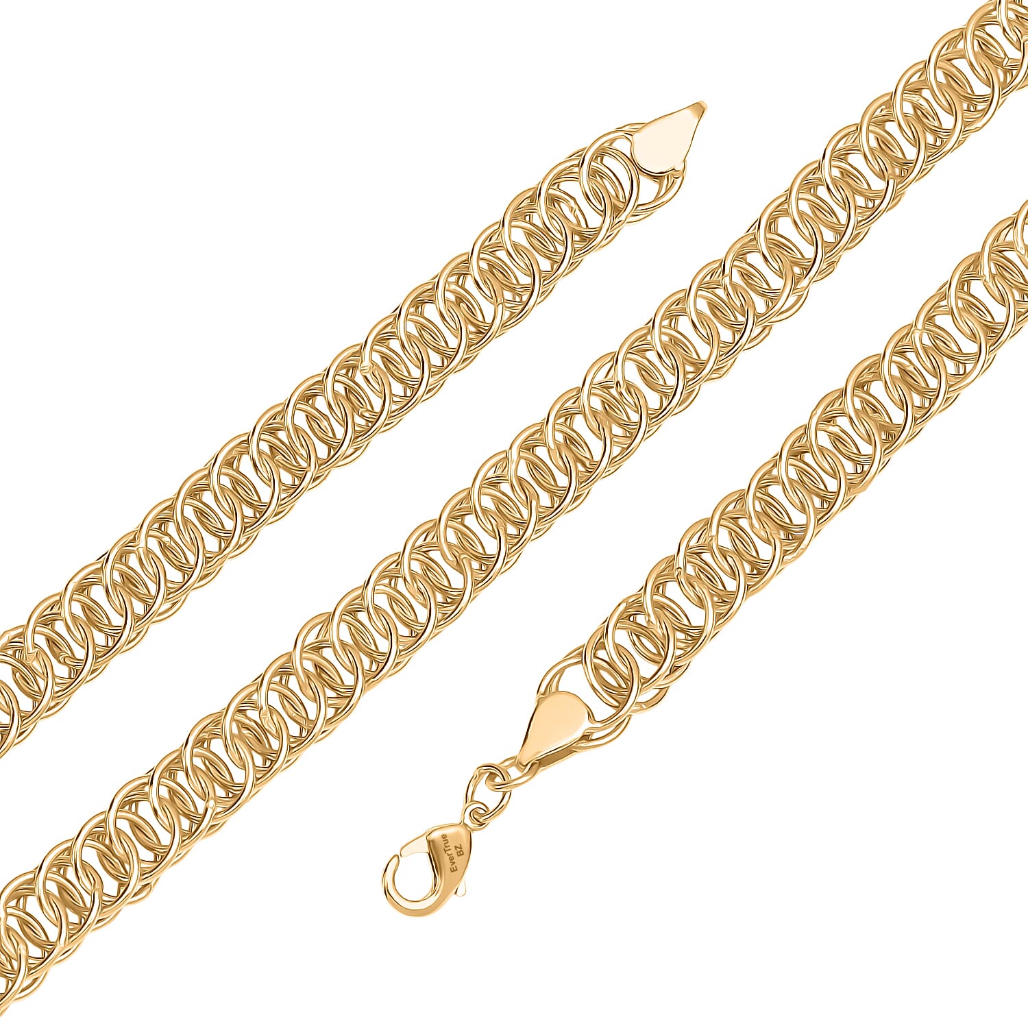 Bronzella Collection - EverTrue Necklace (Size -20) with Lobster Clasp in Yellow Gold Tone