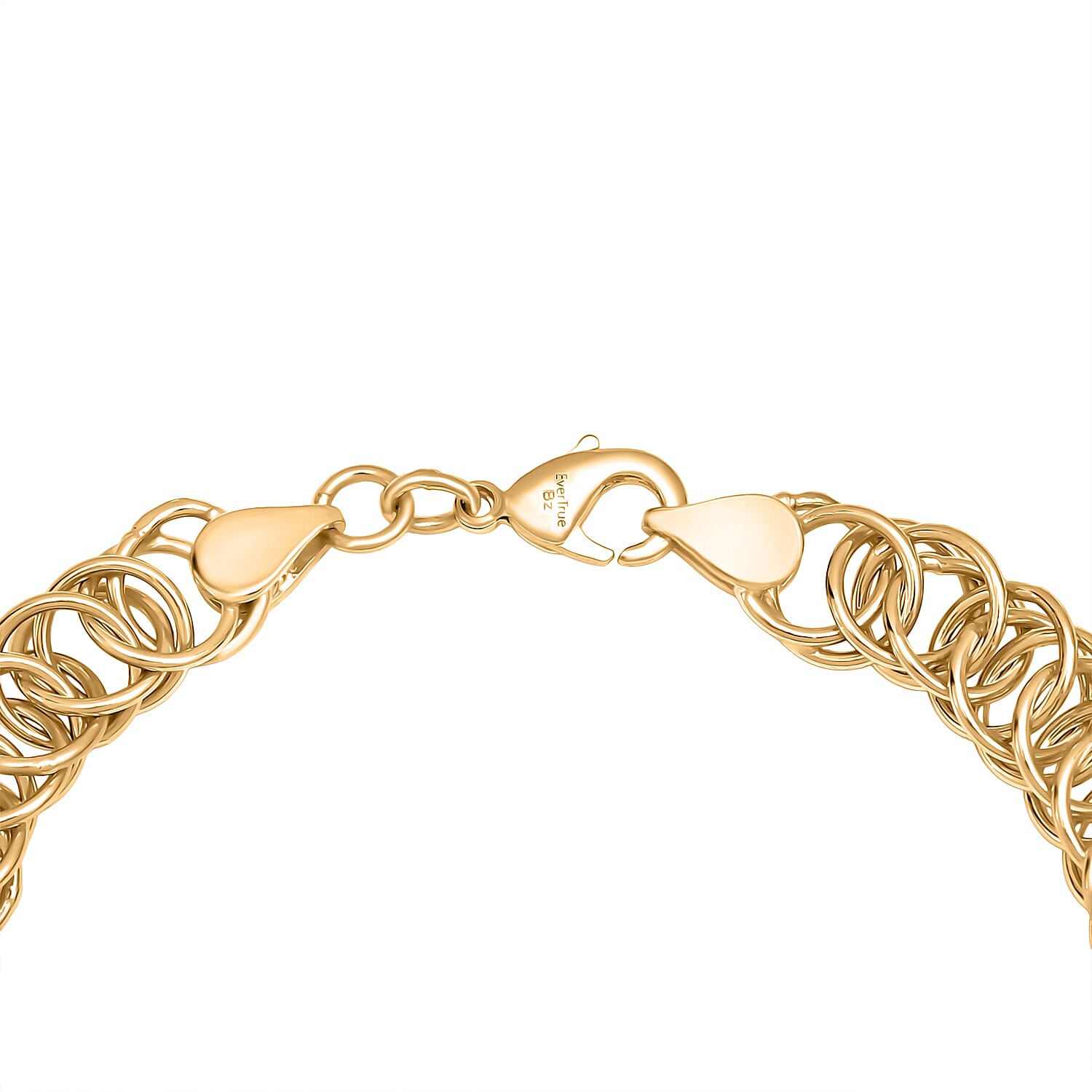 Bronzella Collection - EverTrue Bracelet (Size - 7.5) with Lobster Clasp in Yellow Gold Tone