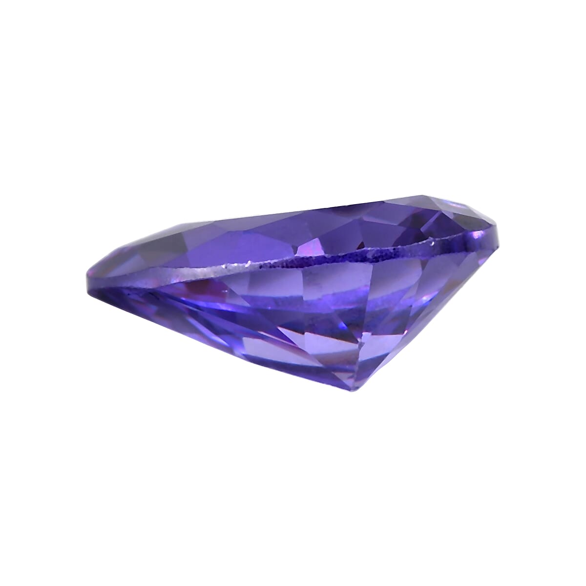 Blue Cubic Zirconia Pear 10X7 mm Gemstone, 2.90 Ct