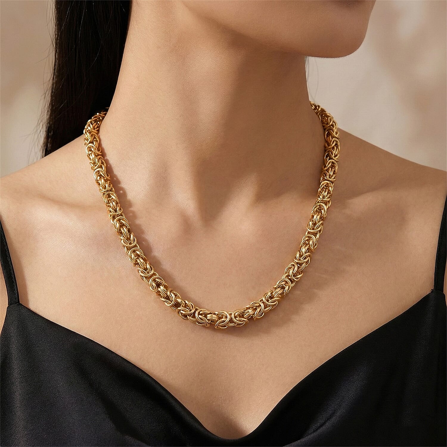 EverTrue Necklace (Size - 20) with Lobster Clasp in Yellow Gold Tone