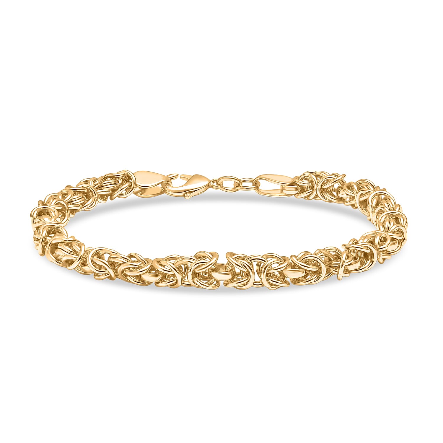 Bronzella Collection - EverTrue Bracelet (Size - 7.5) with Lobster Clasp in Yellow Gold Tone