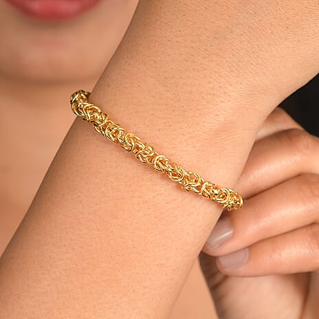 Bronzella Collection - EverTrue Bracelet (Size - 7.5) with Lobster Clasp in 18K Yellow Gold Plating