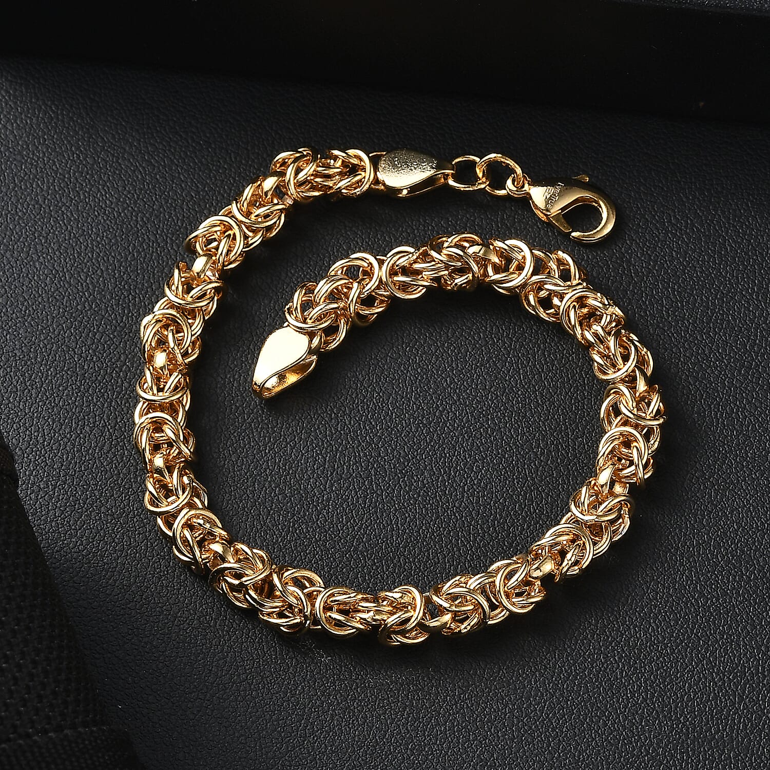 Bronzella Collection - EverTrue Bracelet (Size - 7.5) with Lobster Clasp in Yellow Gold Tone