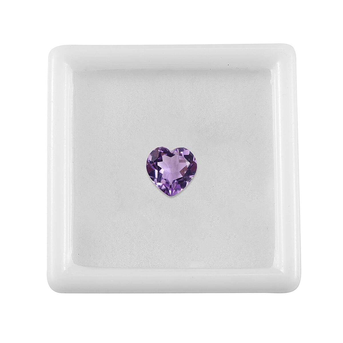 Pink Amethyst Heart 8 mm Gemstone, 1.63 Ct
